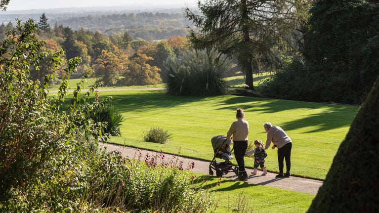 Autumn colour at Chirk Castle and Garden, Wrexham